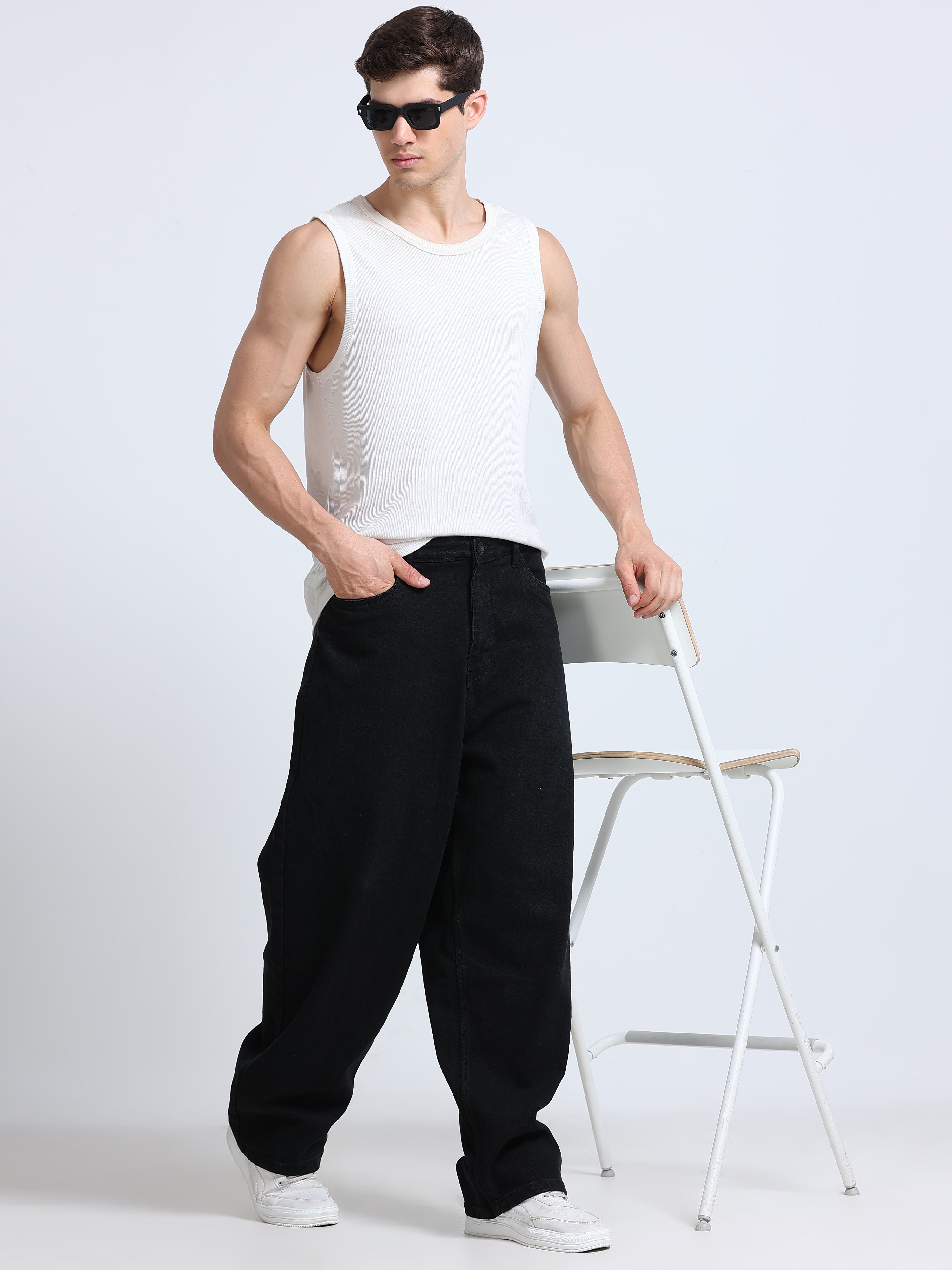 INDUSPOLO MEN BAGGY FIT DENIM