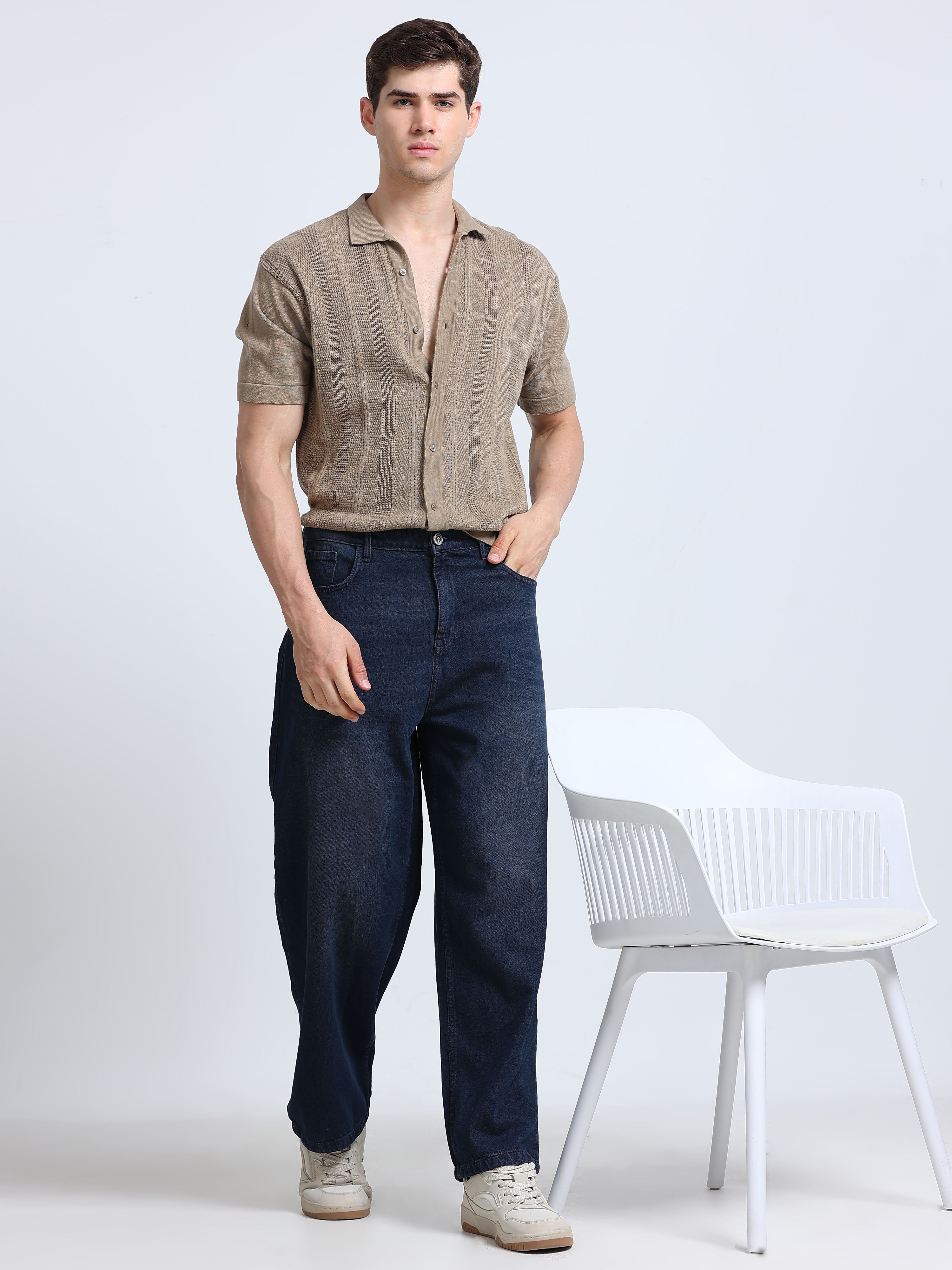 INDUSPOLO MEN BAGGY FIT DENIM