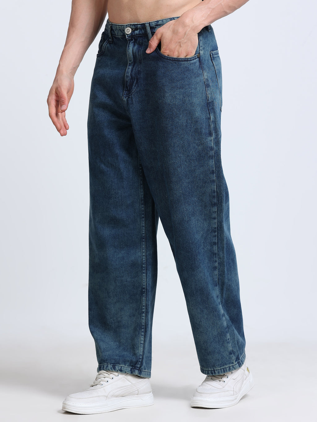 INDUSPOLO MEN BAGGY FIT DENIM