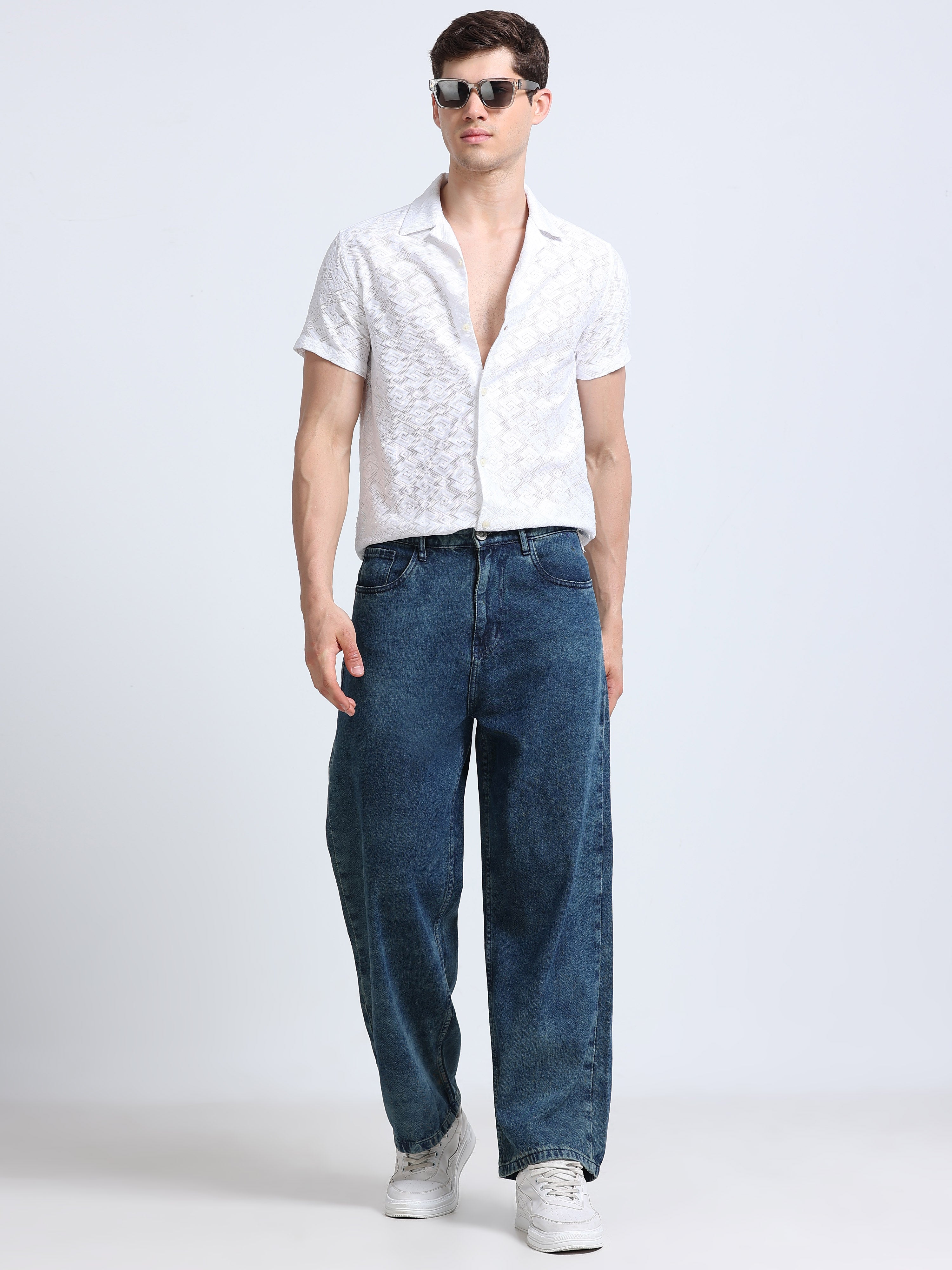 INDUSPOLO MEN BAGGY FIT DENIM