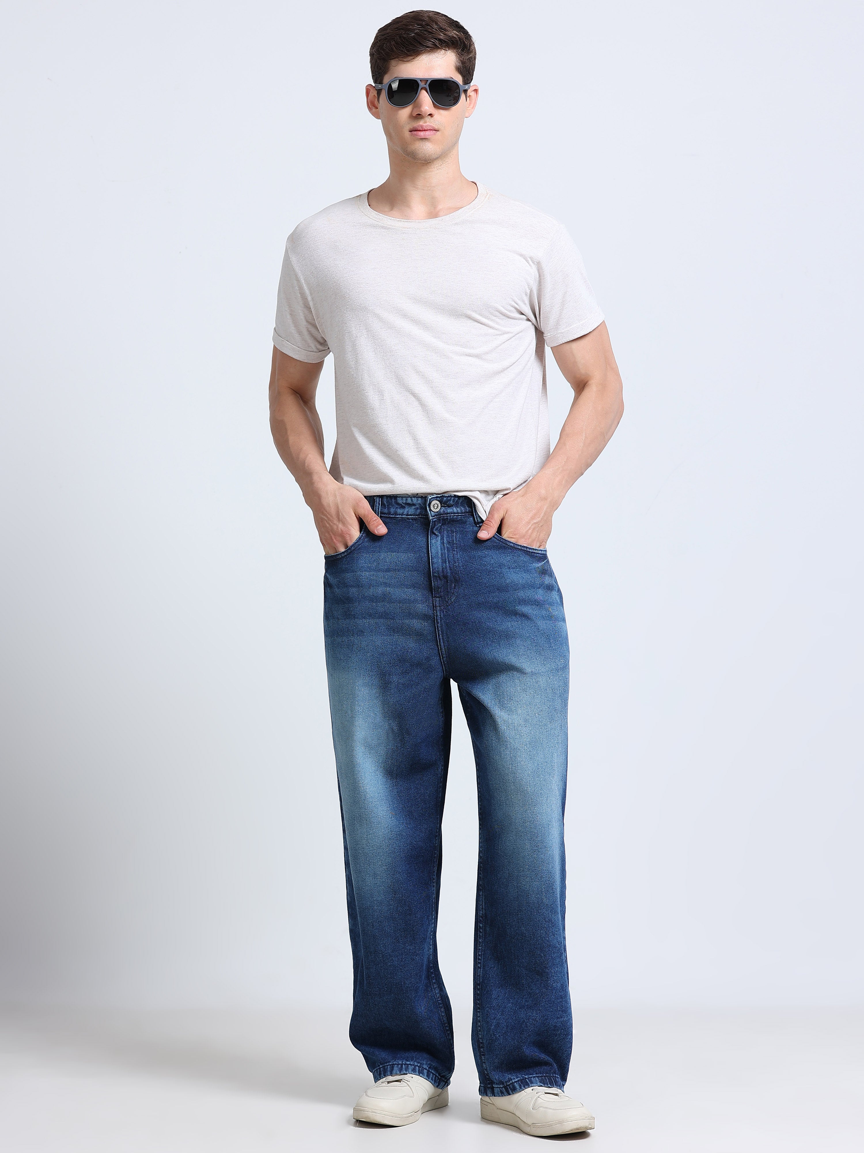INDUSPOLO MEN BAGGY FIT DENIM