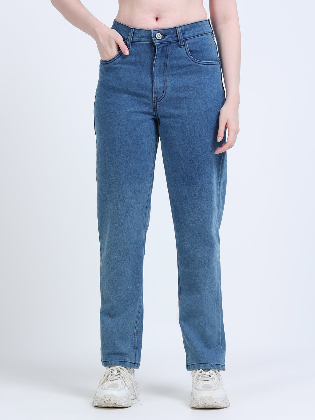 INDUSPOLO MOM FIT WOME'S DENIM