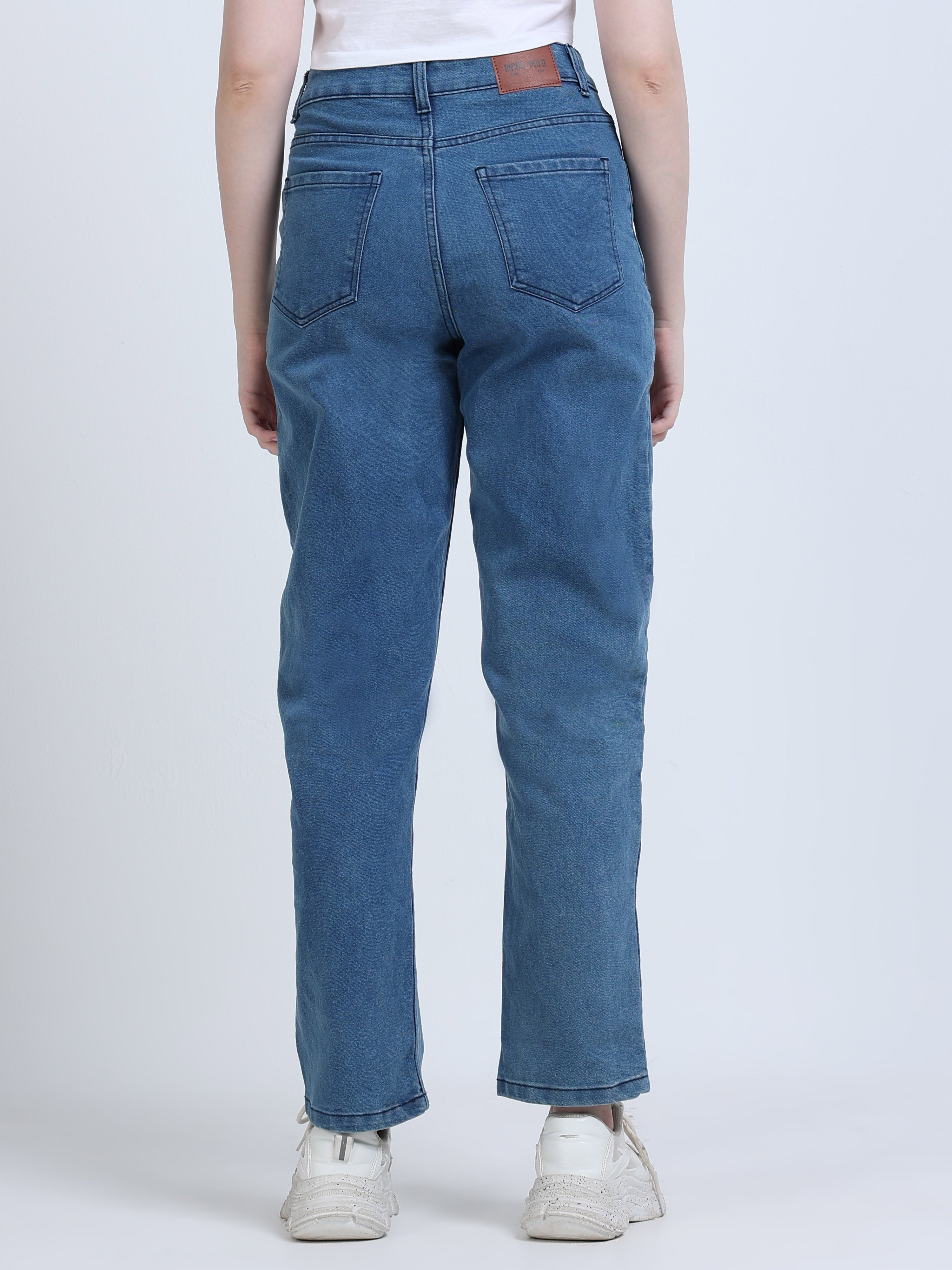 INDUSPOLO MOM FIT WOME'S DENIM