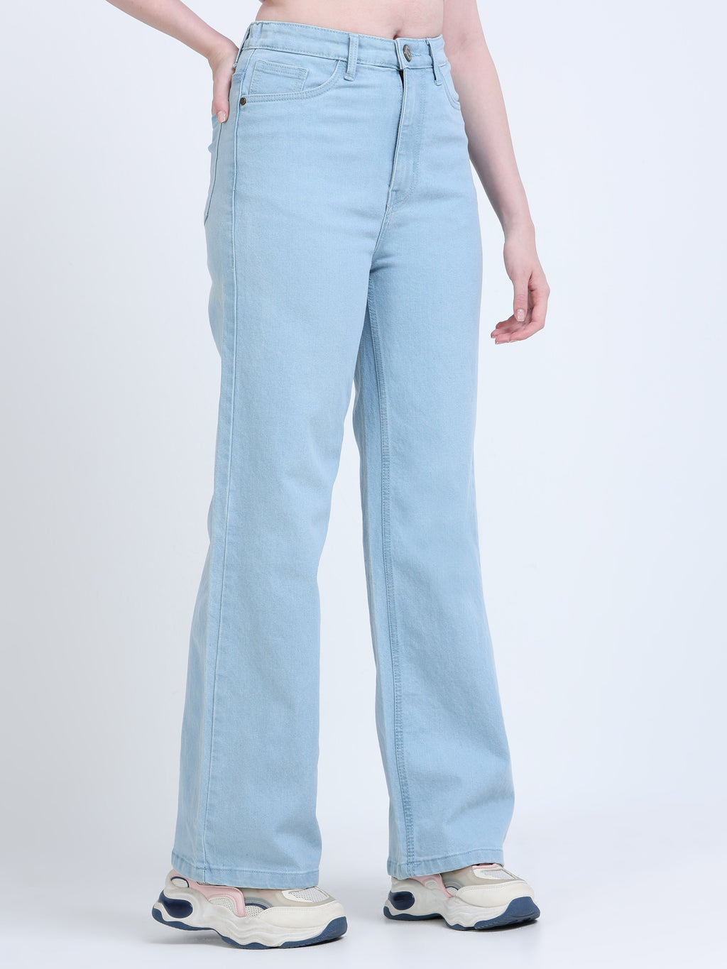 INDUSPOLO WIDE LEG FIT WOMEN'S DENIM
