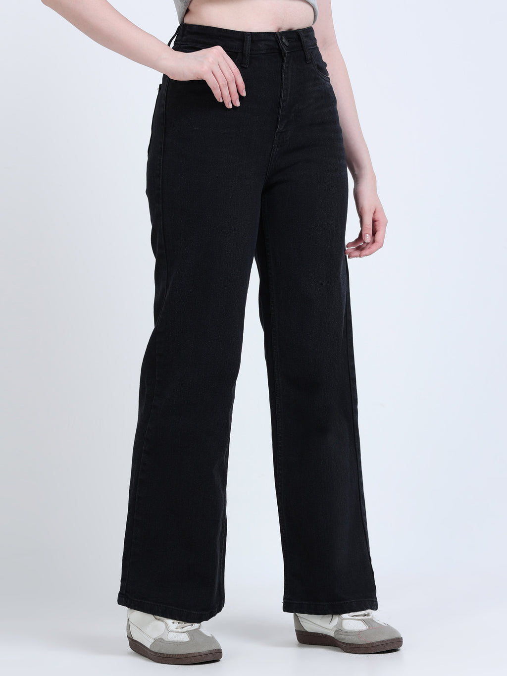 INDUSPOLO WIDE LEG FIT WOMEN'S DENIM