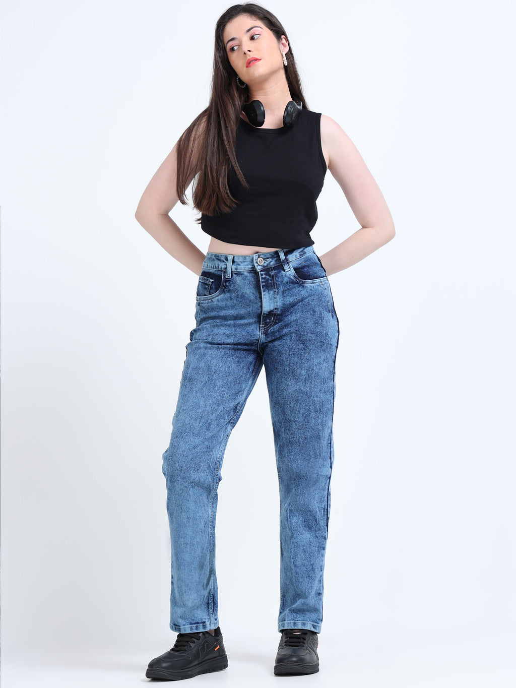 INDUSPOLO MOM FIT WOMEN'S DENIM