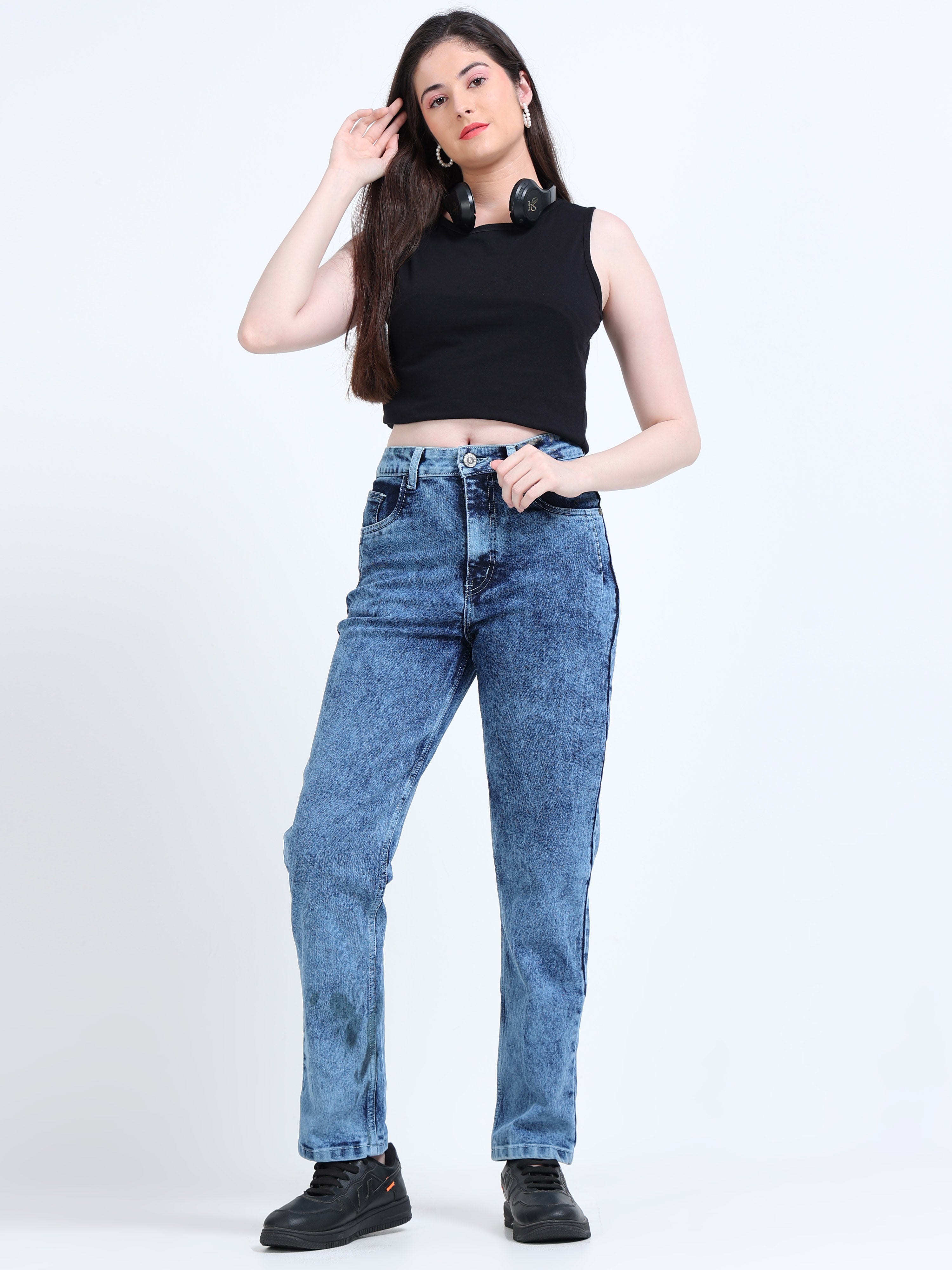 INDUSPOLO MOM FIT WOMEN'S DENIM