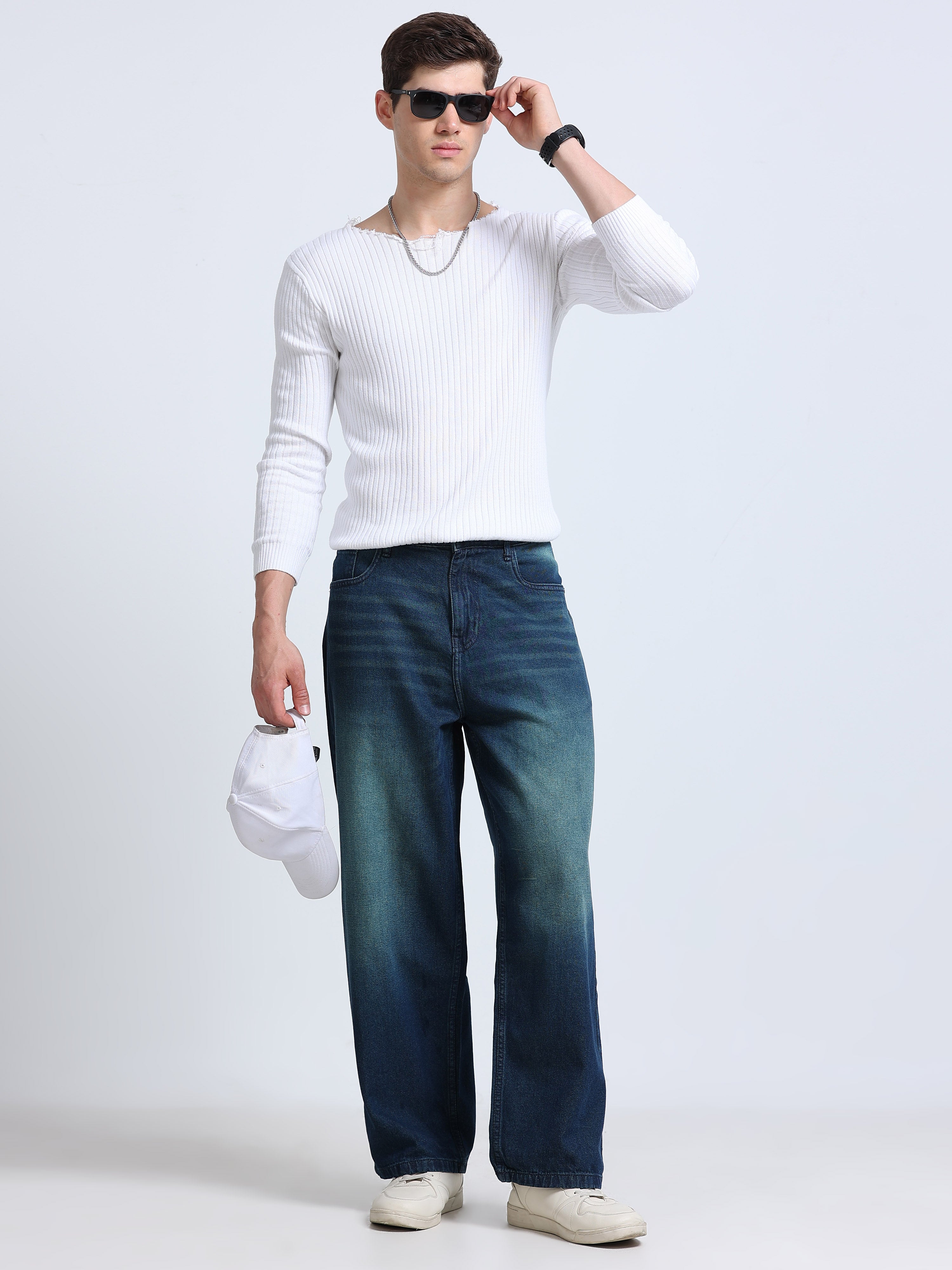 INDUSPOLO MEN BAGGY FIT DENIM