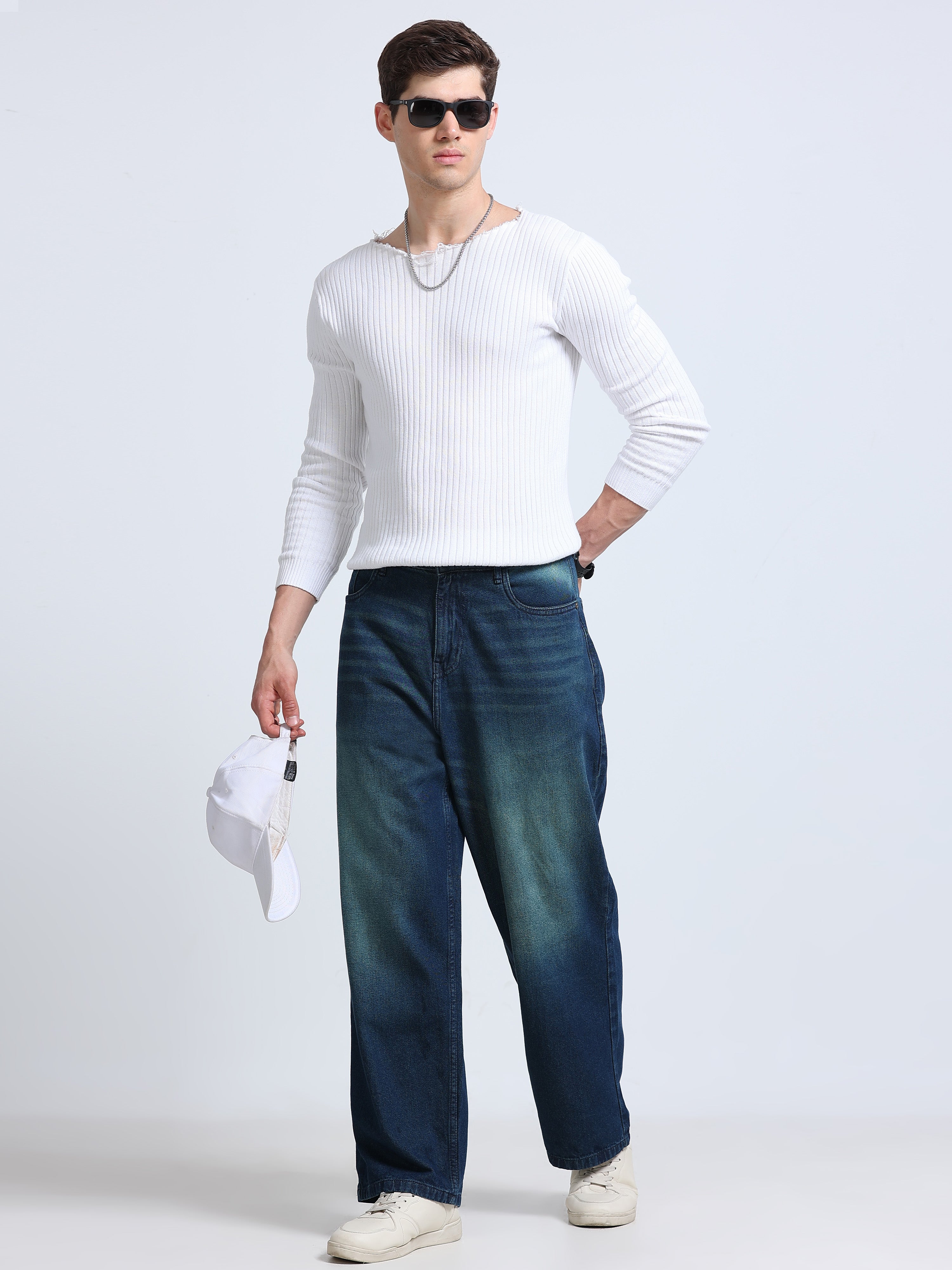 INDUSPOLO MEN BAGGY FIT DENIM