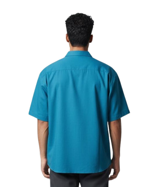 Cuban Collar Half Sleeve Shirt