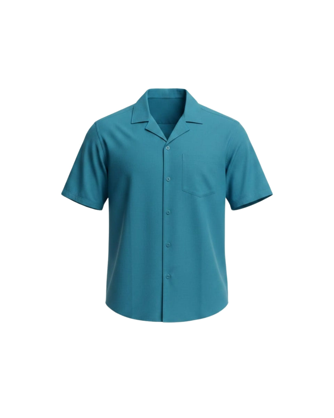 Cuban Collar Half Sleeve Shirt