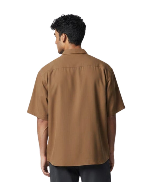 Cuban Collar Half Sleeve Shirt