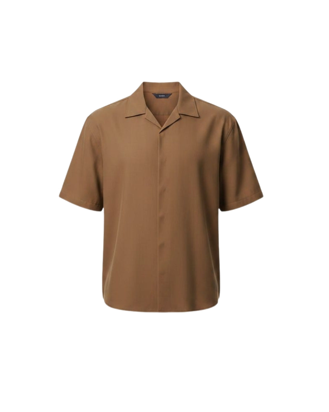 Cuban Collar Half Sleeve Shirt