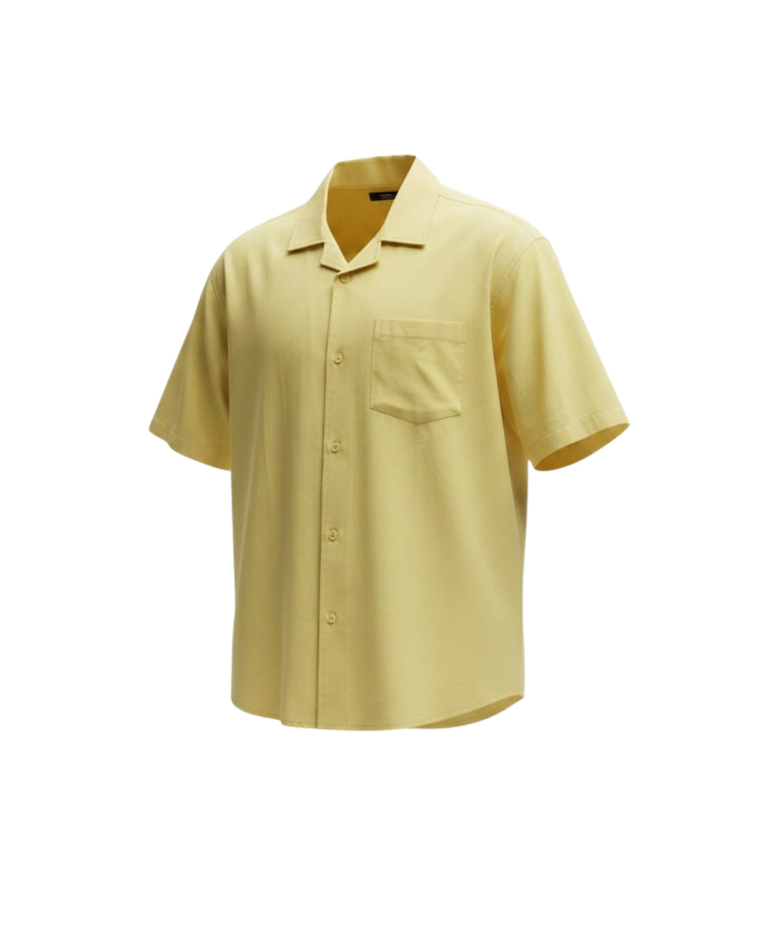 Cuban Collar Half Sleeve Shirt