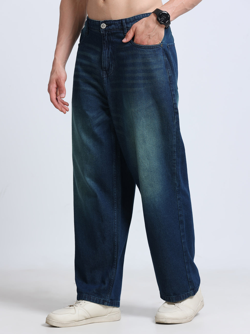 INDUSPOLO MEN BAGGY FIT DENIM